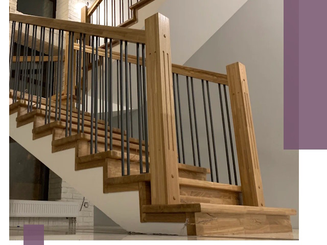 Реставрация деревянных и металлических лестниц в Шатуре