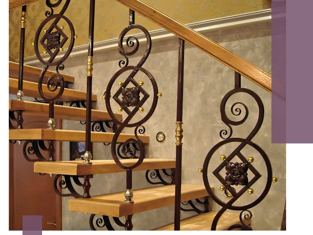 Изготовление кованых лестниц под ключ в Шатуре