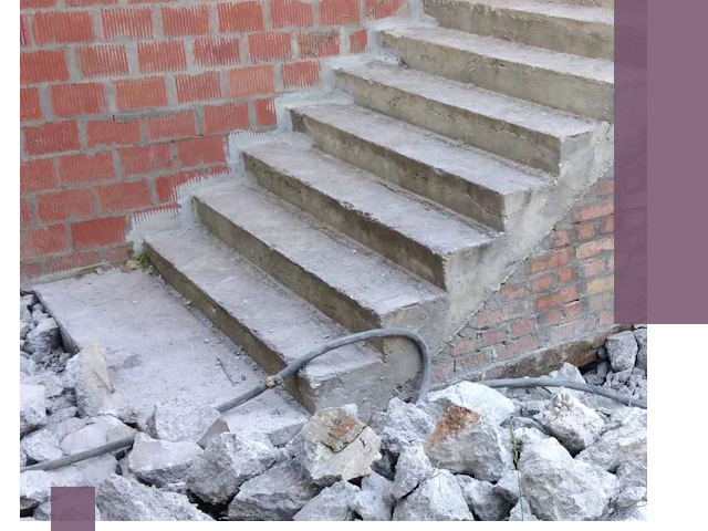 Демонтаж бетонных лестниц в Шатуре: быстро и безопасно