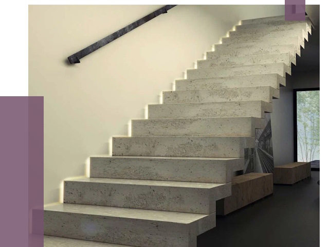 Облицовка бетонных лестниц в Шатуре от 4610 руб/м2 