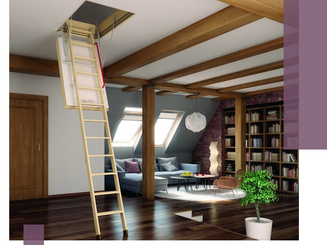 Чердачные лестницы под ключ в Шатуре: изготовление и монтаж