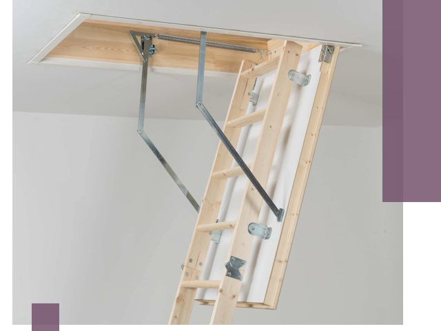 Установка чердачной лестницы под ключ в Шатуре