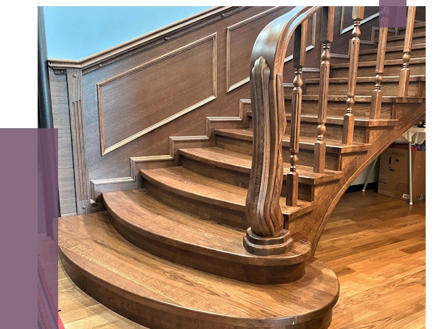 Дубовые лестницы под ключ в Шатуре от 176709 руб. — ПРОЛЁТ-Штр