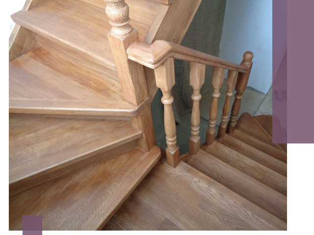 Дубовые лестницы под ключ в Шатуре: изготовление и монтаж