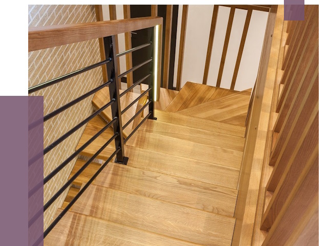 Лестницы из ясеня в Шатуре под ключ от 10039 руб. 