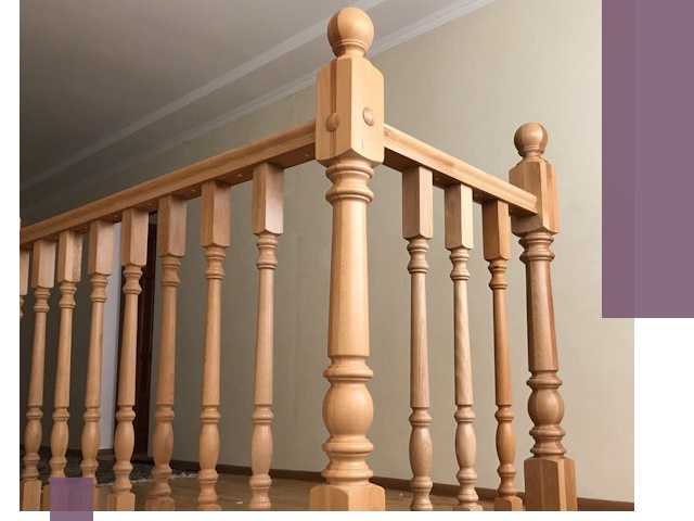 Деревянные перила на заказ в Шатуре: монтаж и изготовление