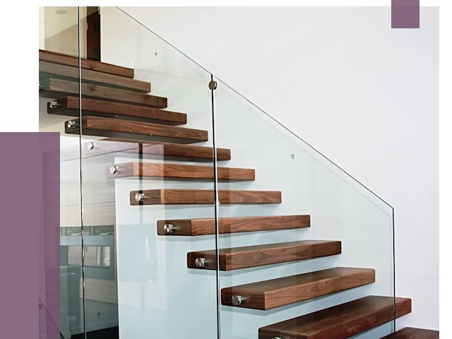 Стеклянные перила для лестницы в Шатуре от 14854 руб.