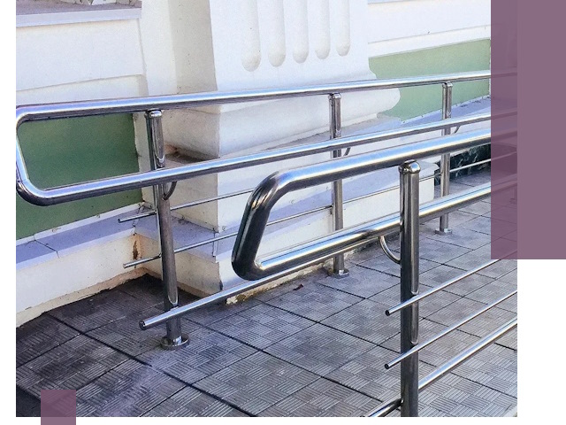 Ограждения пандусов из металла и нержавейки в Шатуре