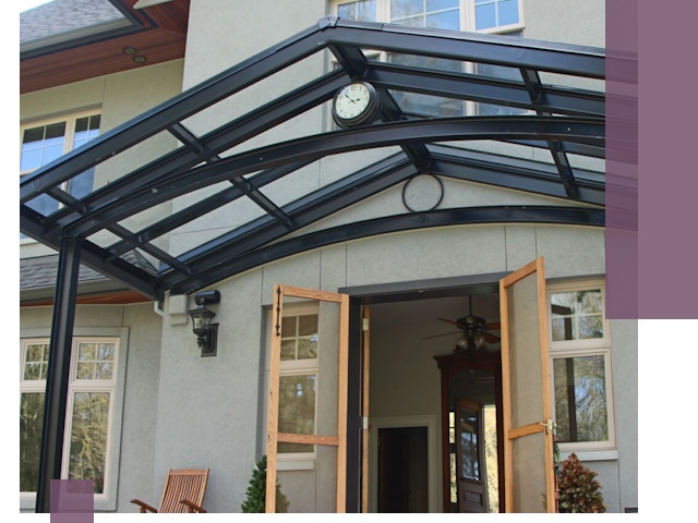 Изготовление и монтаж навесов и козырьков в Шатуре