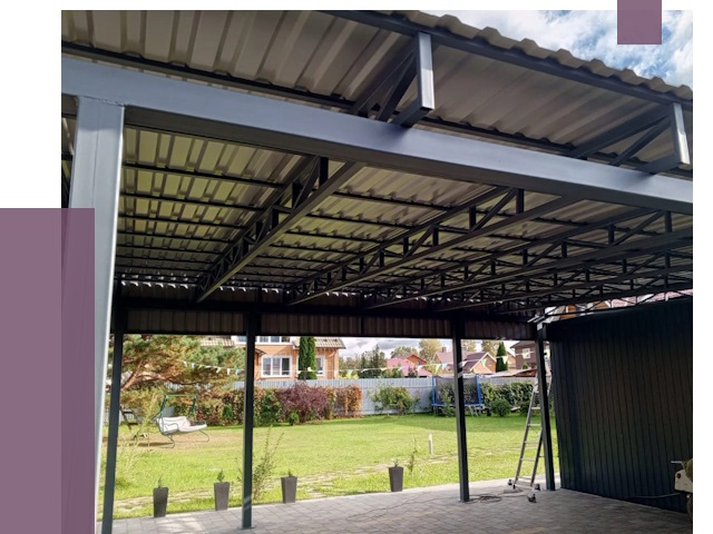 Монтаж навесов в Шатуре от 7376 руб. — установка навеса | ПРОЛЁТ-Штр