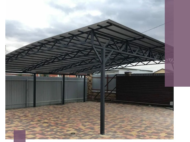 Недорогие навесы под ключ в Шатуре — изготовление и монтаж