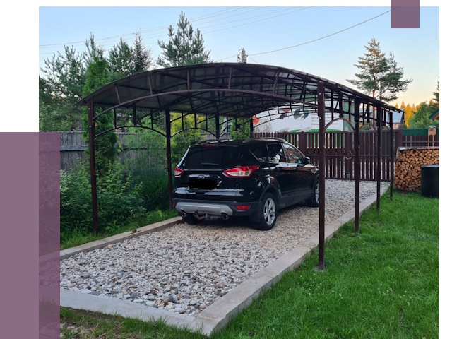 Навесы для автомобиля в Шатуре от 13164 руб.  | ПРОЛЁТ-Штр