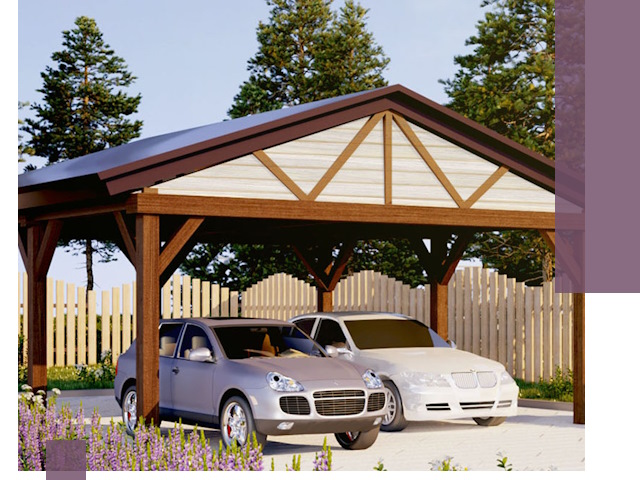 Навесы для автомобиля в Шатуре — изготовление и монтаж