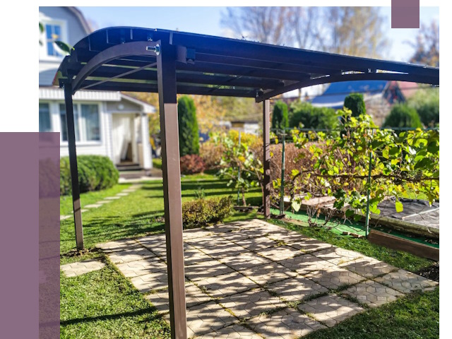 Навесы для дачи в Шатуре от 12754 руб. под ключ — ПРОЛЁТ-Штр