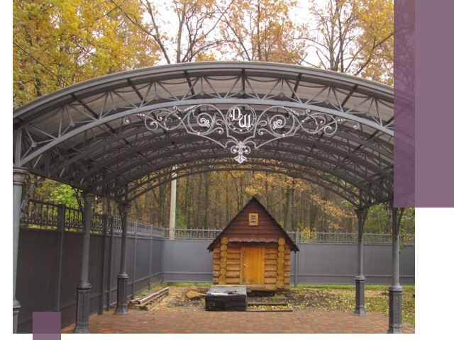 Кованые навесы премиум-класса под заказ в Шатуре