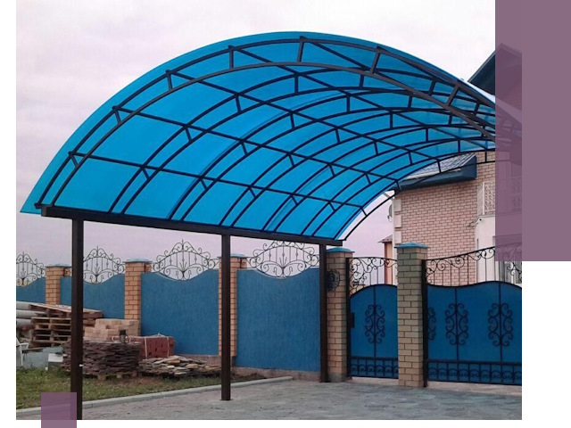 Арочные навесы под ключ в Шатуре — изготовление и монтаж