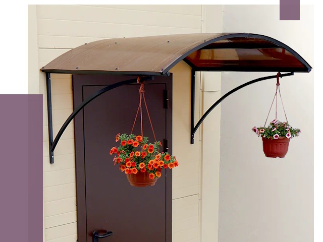 Козырьки над входом в Шатуре от 14854 руб.  | ПРОЛЁТ-Штр