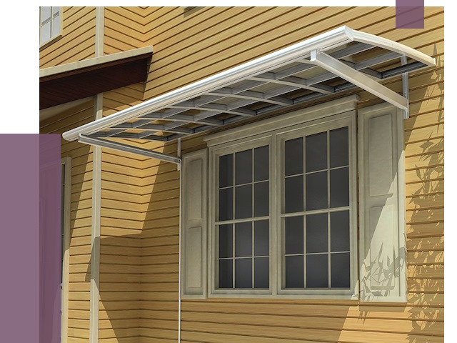 Козырьки над окнами в Шатуре от 7632 руб. — монтаж, покупки | ПРОЛЁТ-Штр