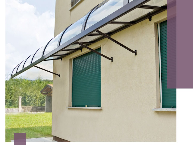 Козырьки над окнами в Шатуре — изготовление и монтаж по выгоде