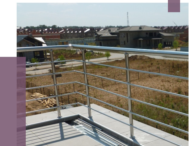 Парапеты из нержавеющей стали в Шатуре от 7990 руб. за м² | ПРОЛЁТ-Штр