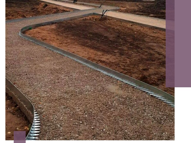 Металлические бордюры под ключ в Шатуре — изготовление и монтаж