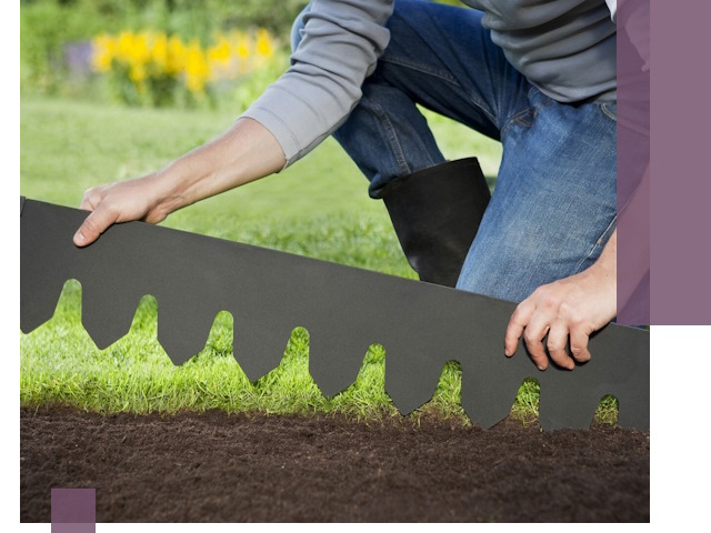 Металлические бордюры для газона в Шатуре — изготовление и монтаж