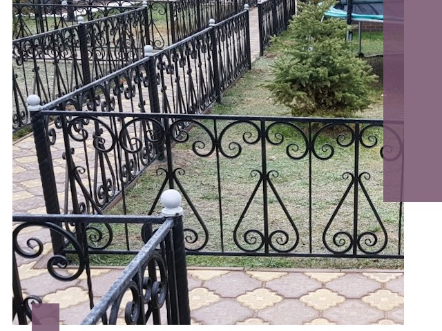 Кованые газонные ограждения под ключ в Шатуре