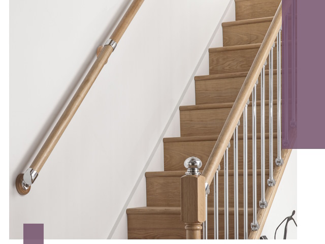 Пристенные поручни из стали и нержавейки под монтаж в Шатуре